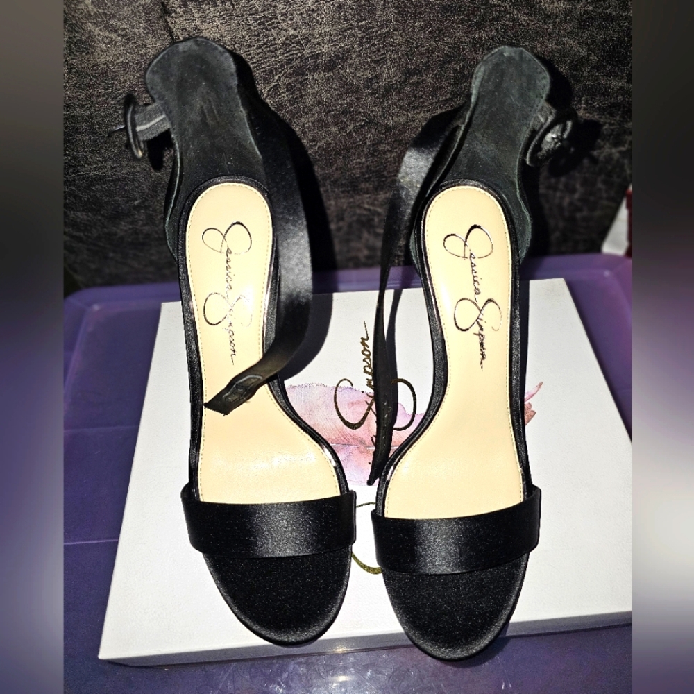 Jessica Simpson Strappy Black Heels